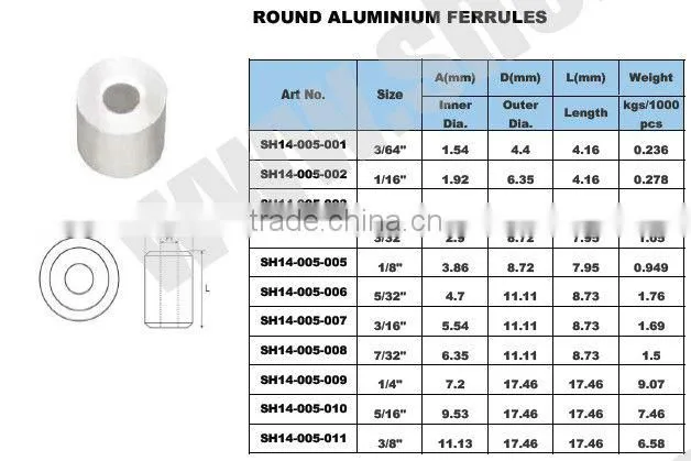 Aluminum Crimp Sleeve