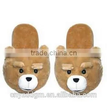 plush personality slippers/indoor non-skid cheap plush slippers
