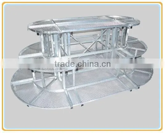 stainless steel display rack, showing style, show shelves