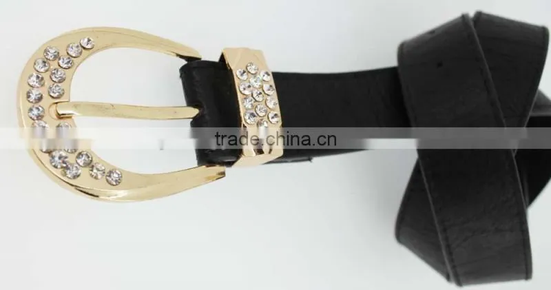 NEW fashion Women's fashion 30Mm pu leather rhinestone belt for women jeans