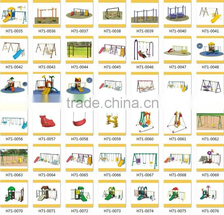 Safety kids Outdoor playground swing, playground outdoor park swing series wholeslae