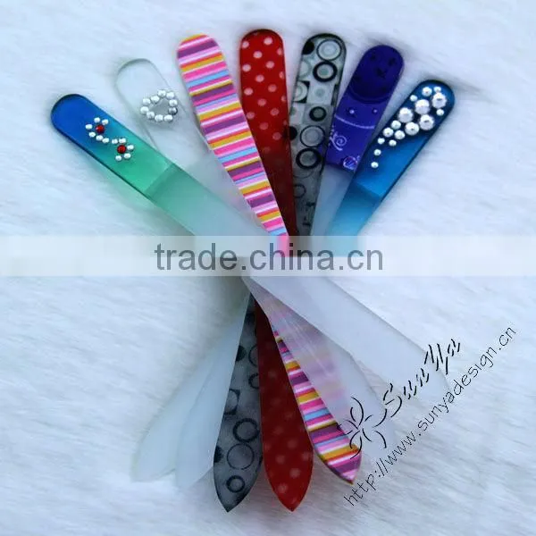 New design nail file glass