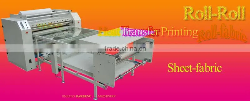 Roll to roll polyester sportswear heat transfer printing machine