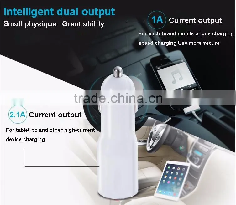 Super Dual portable Quick Car Phone charger Travel Charger Rapid Car Charger Auto Adapter Mobile phones accessories