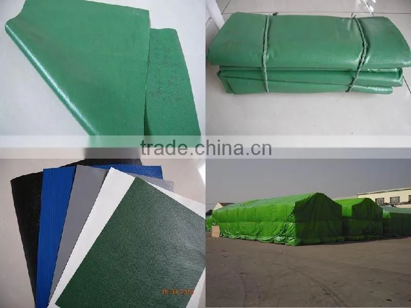 Cheap 4x4 Canvas Tarp Army Green Tarpaulins 500d PVC Tarps