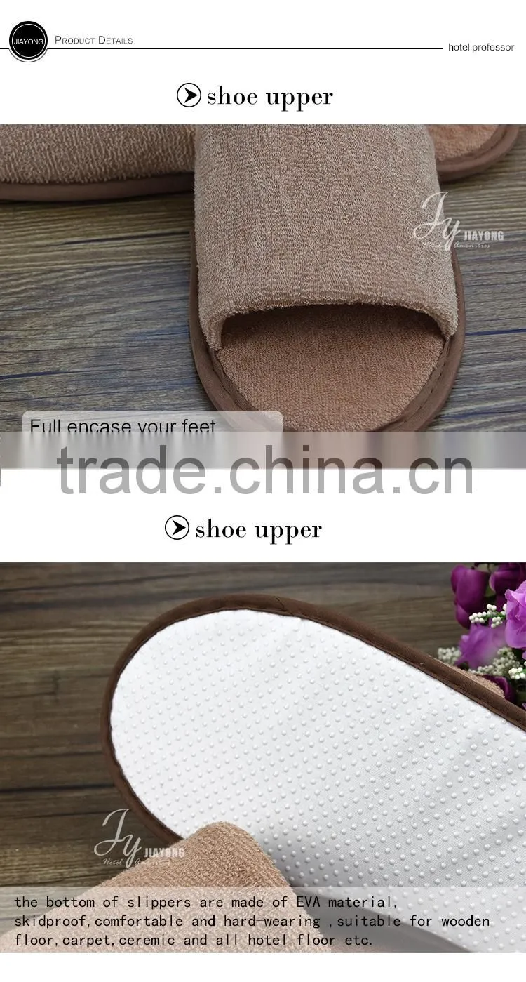 Professional indoor hotel bathroom slipper custom logo slipper