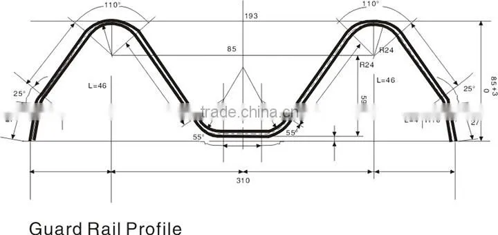 Highway Guardrail Roll Forming Machine