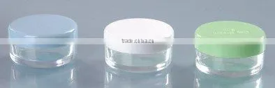 transparent cosmetic jar