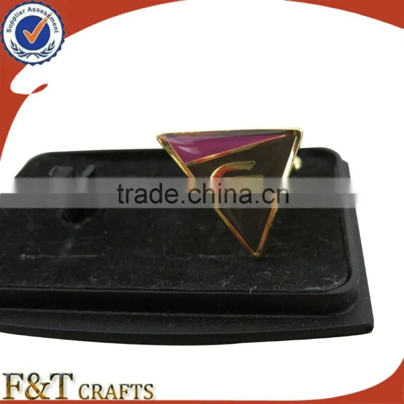 New style hot sales soft enamel epoxy plating gold metal cufflink/cufflink manufacturer