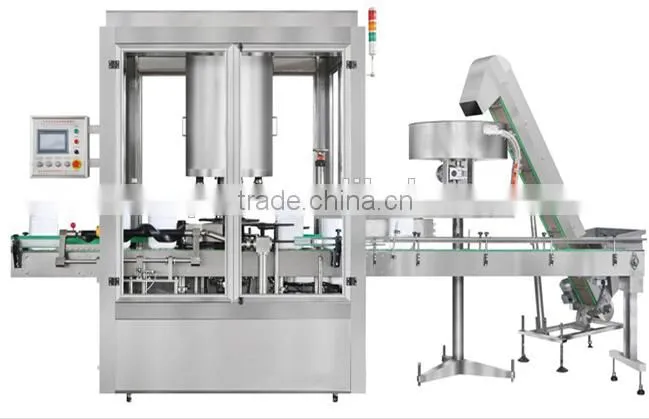 Automatic fully automatically rotary cap tightening machine, aluminum capping machine