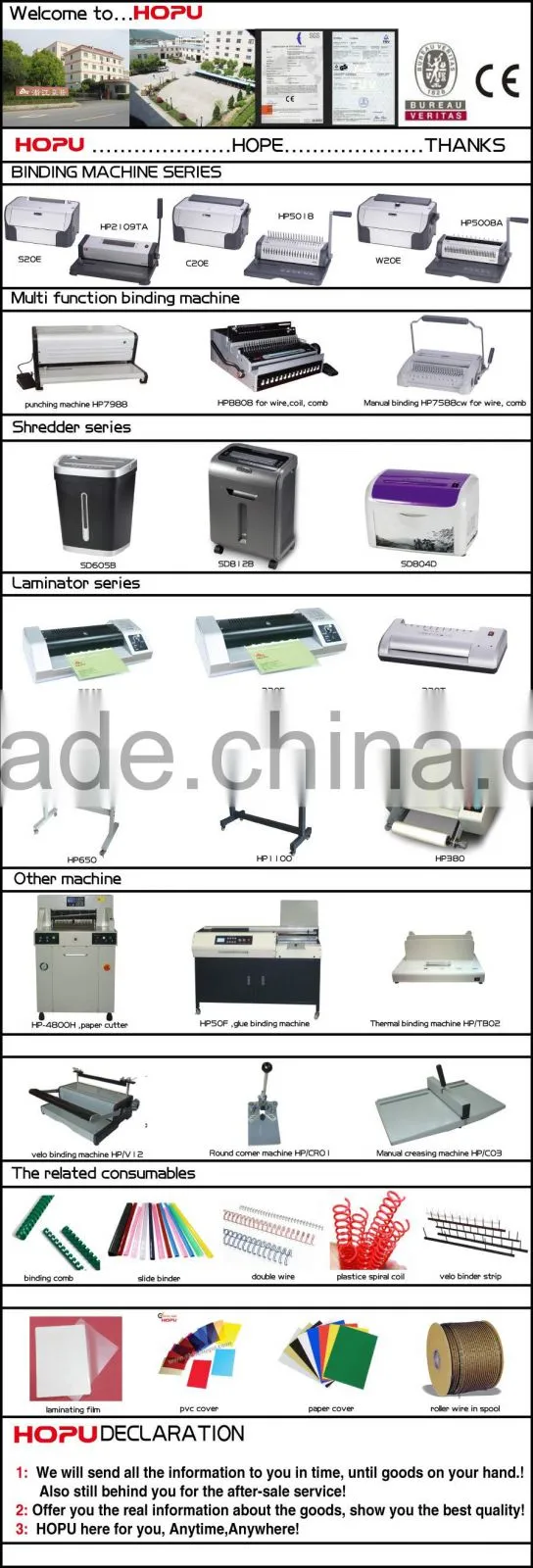 office high quality low price binding machine spiral wire binding machine manual automatic