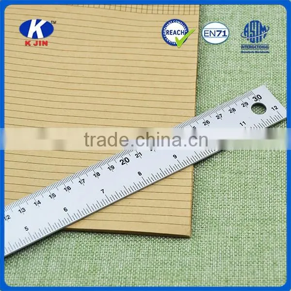 Hot sale 30cm centre zero scale Aluminum alloy ruler for adult drafting supplies