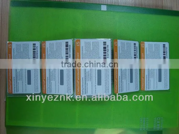 China manufacturer scratch charge paper cards