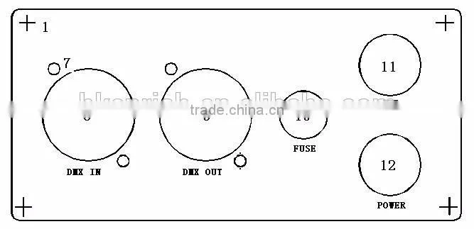 Silver DMX LED RGB Controller with bottons