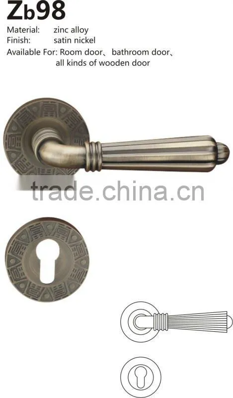 Solid Zamac die cast Bronze garage door handle