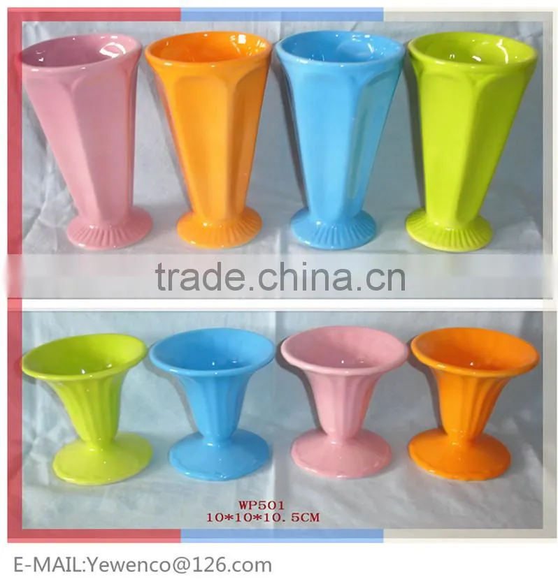 ceramic ice cream dish
