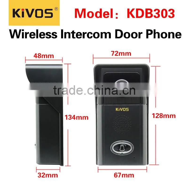 Digital waterproof 300meters wireless video door phone kit