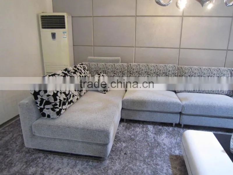 2015 black and grey Vintage durable living room sofa