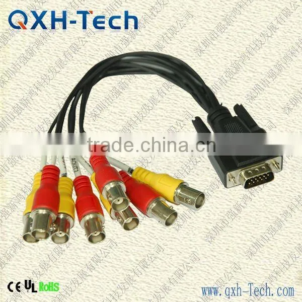 DVI-I 24+5 Dural Link Male To 16 BNC Female Monitor CABLE (UL1533)