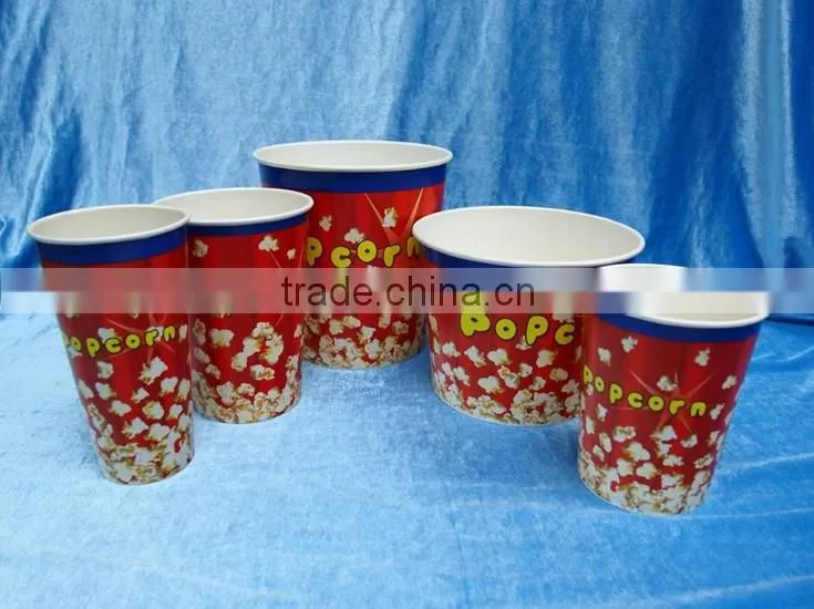 32oz disposable paper popcorn cup container