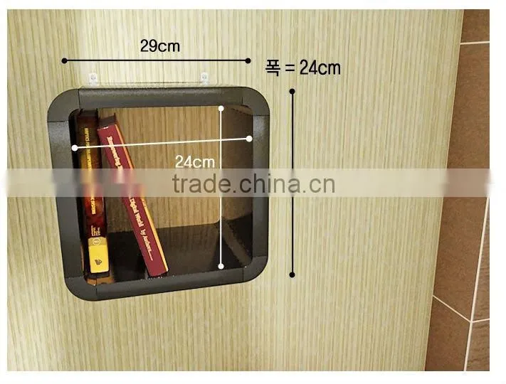 ABS high glossy cube wallshelf