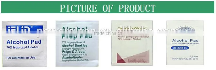 Medical alcohol prep pad/medical alcohol swab/medical machine cleaning wipe