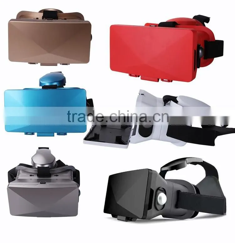 2016 Hot Trending Portable Real Virtual Cardboard 3D VR Box Glasses for Home Audio Video