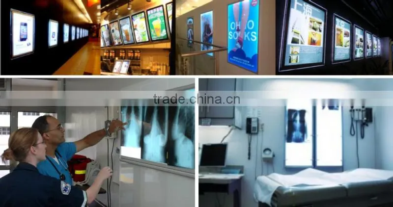 A0 Illuminated Magnetic Advertising Magnetic Light Box