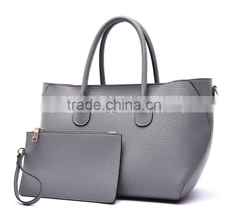 China wholesale PU handbags lady tote bags set women bags set