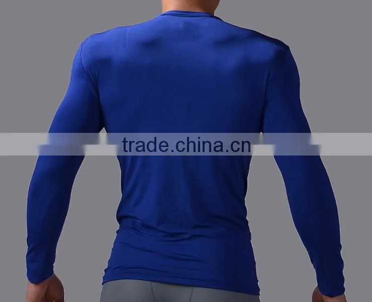 Professional factory cheap price high quality export skin tight 3d gym shirt