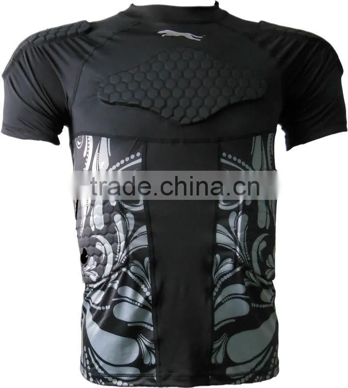 Sublimation Soccer Compression Padding Jerseys