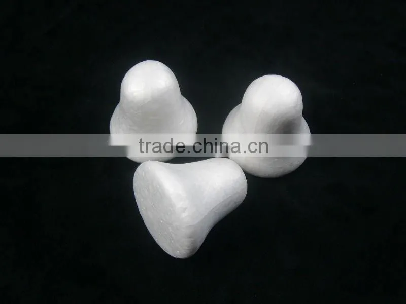 80mm christmas decoration bell /eps childern crafts bell /polyfoam bell