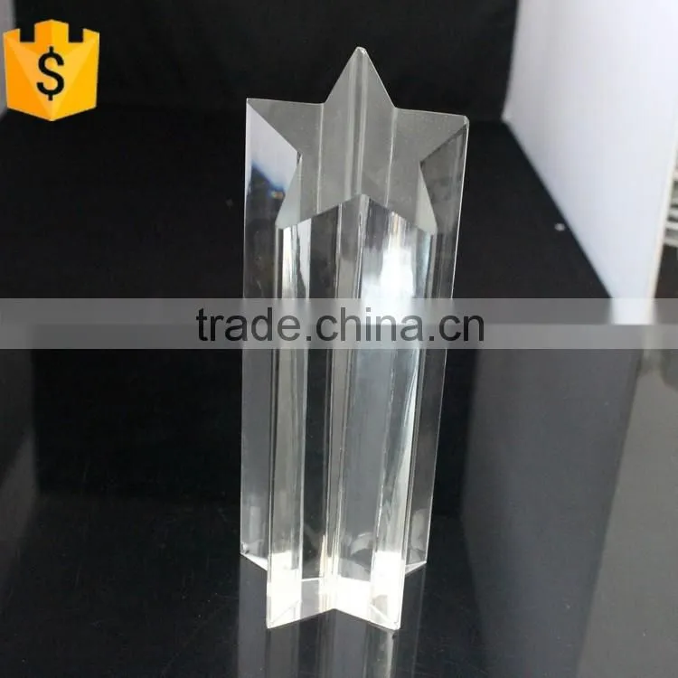 high quality angel crystal trophy&star shape award