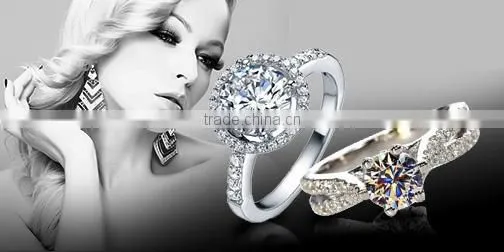 Elegant custom wholesale fashion AAA zircon mens brass ring