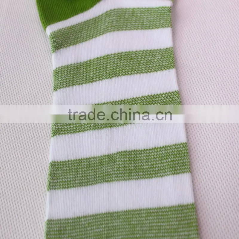 Colorful Thin Stripe Combed Cotton Knitting In Stock Dress Socks