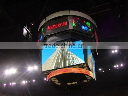 Big viewing angle giant volleyball football basketball soccer stadium perimeter led display