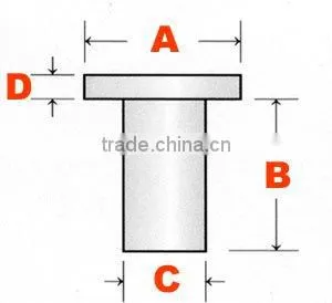 steel zinc solid rivet