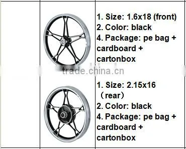 Made In China Cheap Trike Chopper 3 Wheel Alloy Motorcycle wheel