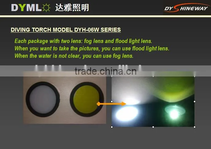the most bright hid xenon diving torch,hid 55w,5500lm,9000mah liion rechargeable battery,IP68 waterproof,banana connector charg
