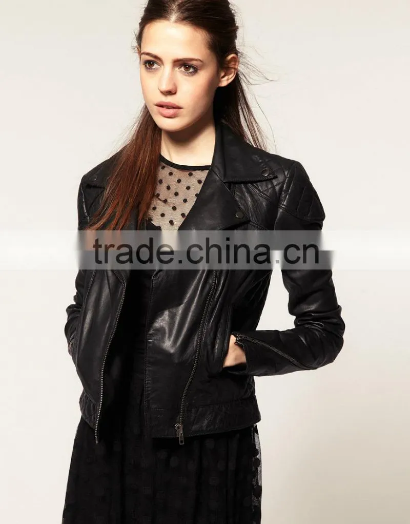 Women Fashion Leather Jackets Ladies Girls
