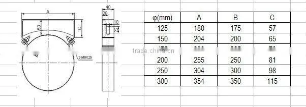 CE Chimney stainless steel flue pipe accessories stove wall bracket flue pipe fittings flue kits