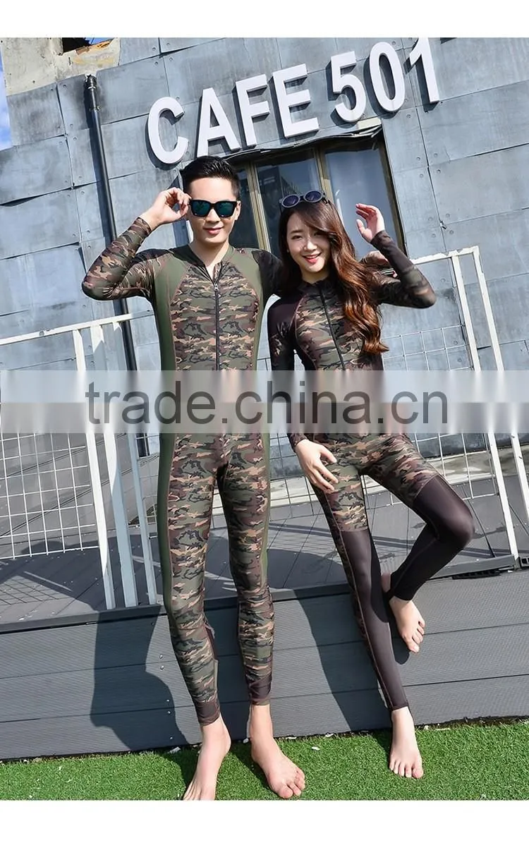 5mm Mens Spear Fishing Camo Scuba Dive Rash Guard 2 Piece Yamamoto Neoprene