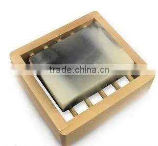Wooden soap dish for beauty soap