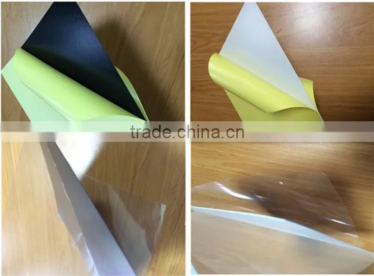 0.3 to 1.5mm double sided self adhesive pvc sheet for photo album