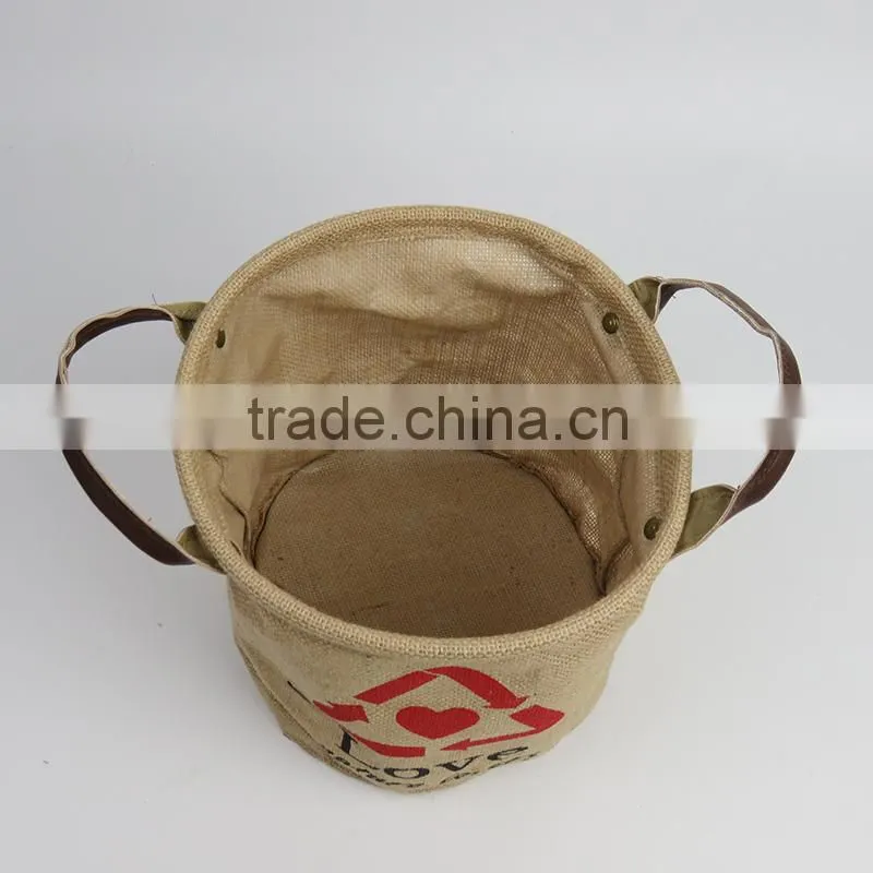 Giveaway Cheap Logo Customized Cotton Jute Bag Jute Shopping Bag