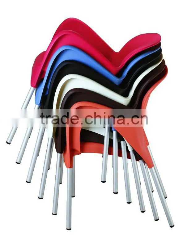 Fashionable PP stackable outdoor living room plastic chair