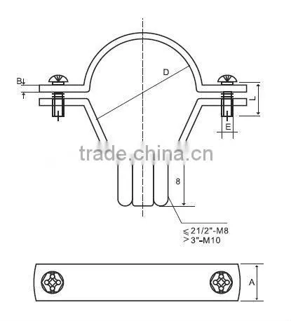 fence clamp parallel groove clamp