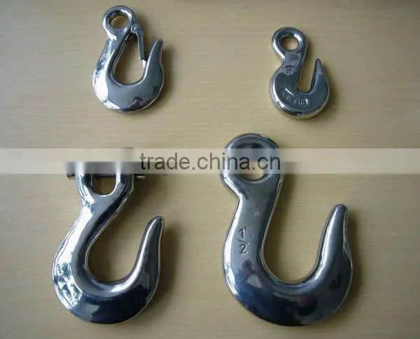Stainless Steel Eye Slip Hook with Latch