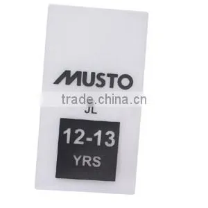TPU size label ,plastic tags,woven size label