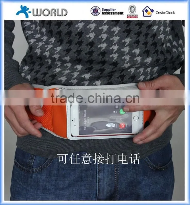 Zipper Pockets Water Resistant Waist Bag Water Bottle Waist Pack for Running